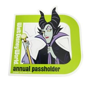 Disney NEW 2025 Car Magnet Maleficent Witch Annual Passholder VILLAIN
